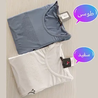 ست ورزشی زنانه نیمتنه فینگردار و لگ