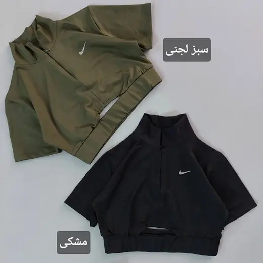 کراپ نیم زیپ آستین کوتاه 42 تا 46
