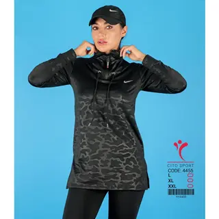 مانتو ورزشی زنانه مشکی چیریکی