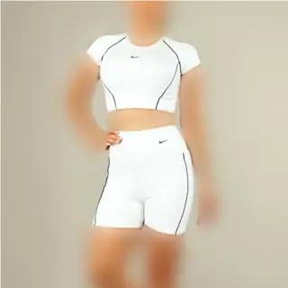 ست کراپ و شورتک مغزی دوزی 36 تا 44