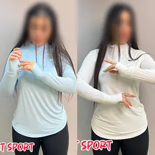 بلوز نیم زیپ ورزشی زنانه 42 44