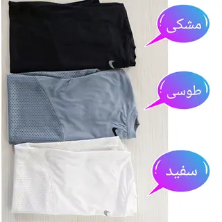 تیشرت نایک یقه گرد پشت تور زنانه