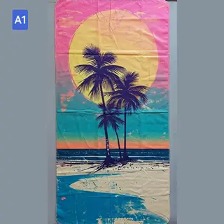 حوله ساحلی سایز بزرگ 75 در 150 سانت