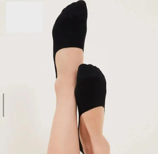 جوراب کالج مشکی پشت ژله ای (زنانه)