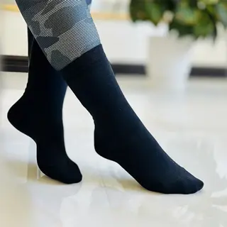 جوراب ساقدار مشکی ساده (زنانه و مردانه)