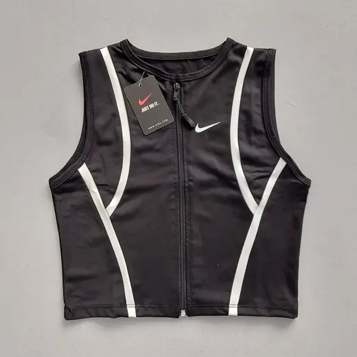 کراپ zip up تک رنگ مشکی 36 تا 44